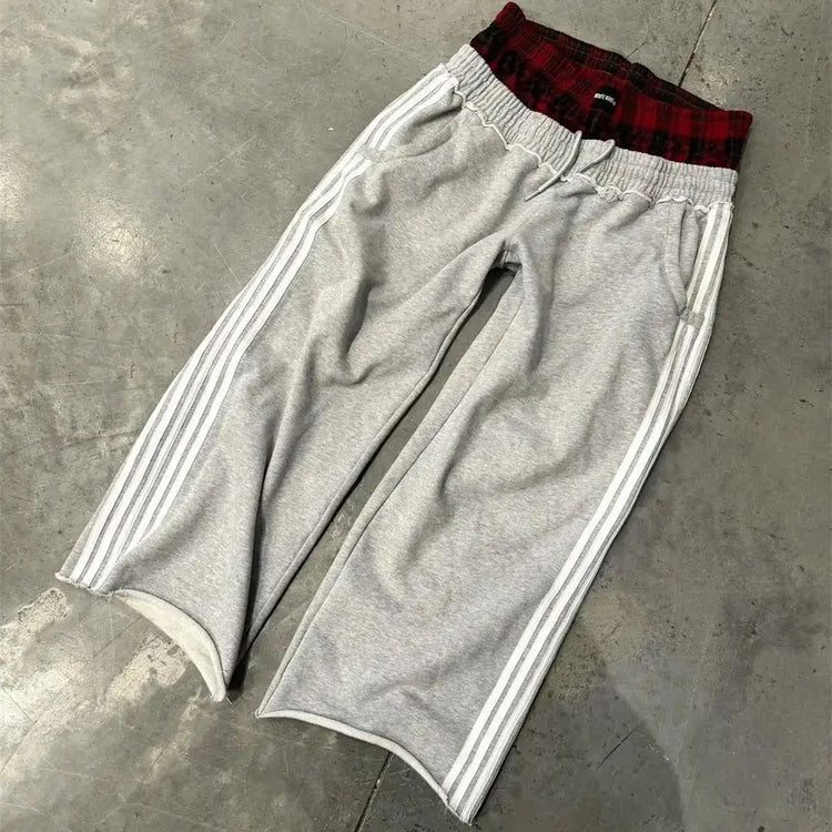 Striped Wide Leg Joggers