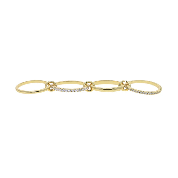 The Luxe Stacked Statement Ring