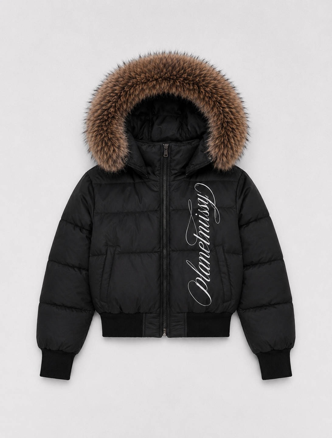2-IN-1 Fur Hood Puffer Jacket - Black PRE ORDER