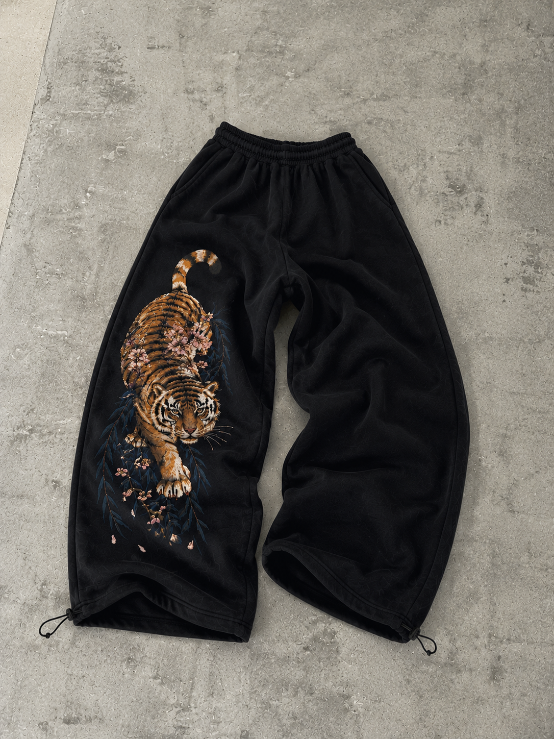 Tiger Drift Sweatpants - PRE-ORDER – Navy Trousers & Joggers - Planet Missy