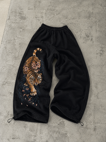 Tiger Drift Sweatpants - PRE-ORDER – Navy Trousers & Joggers - Planet Missy