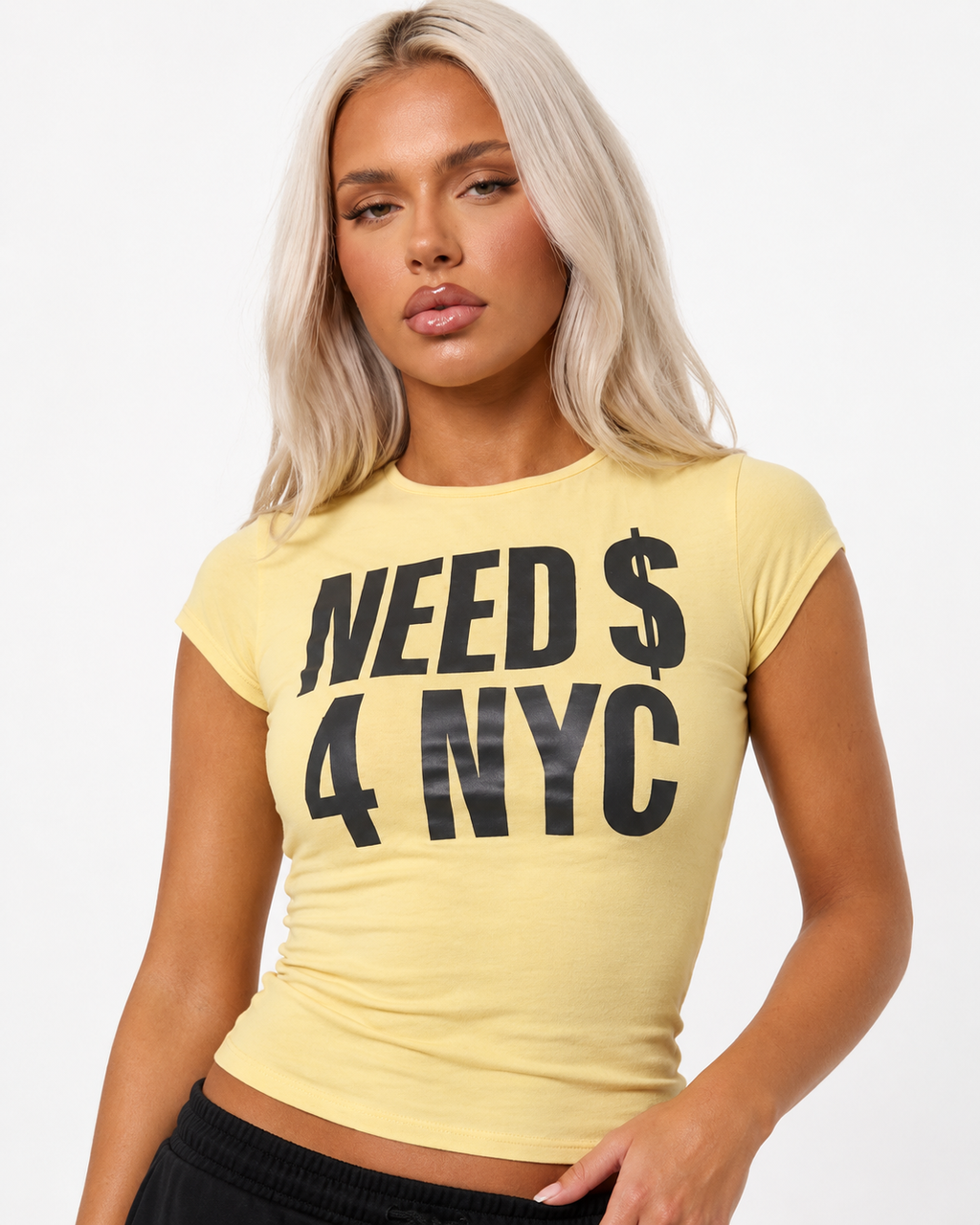 Need Money 4 NYC Graphic Baby Tee