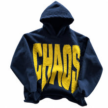 CHAOS Appliqué Hoodie – Navy/Yellow - PRE-ORDER - Planet Missy
