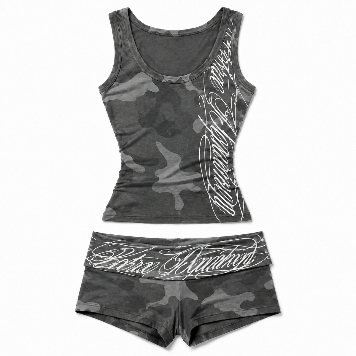 Urban Camo Script Tank Top
