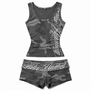 Urban Camo Script Tank Top