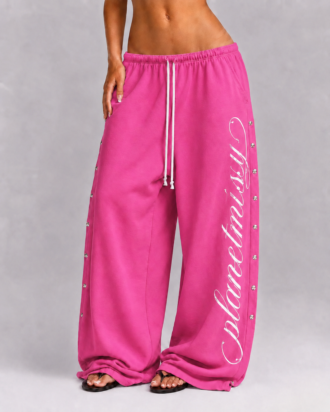 Pink Script Sweatpants - PRE-ORDER – Trousers & Joggers Pink and White