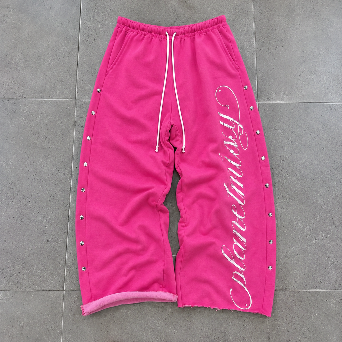 Pink Script Sweatpants - PRE-ORDER – Trousers & Joggers Pink and White