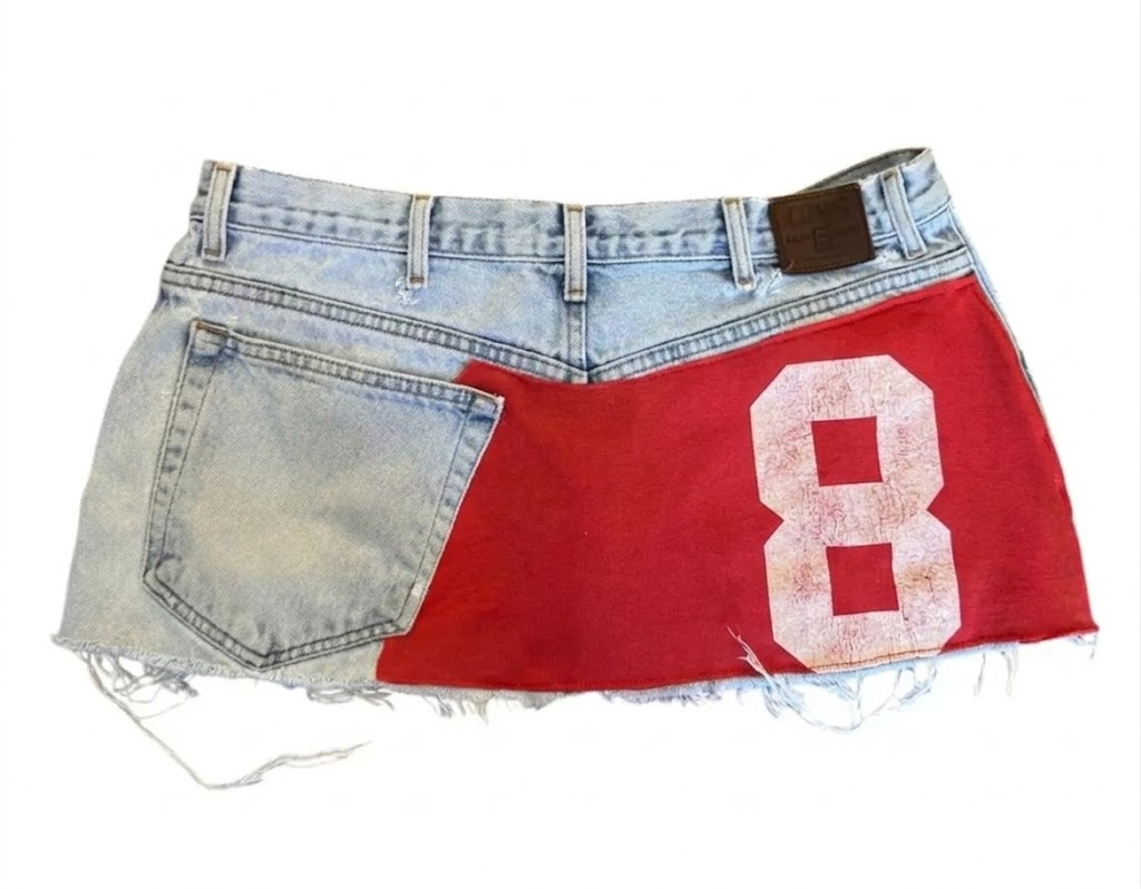 Red Appliqué Skirt - PRE-ORDER - Planet Missy