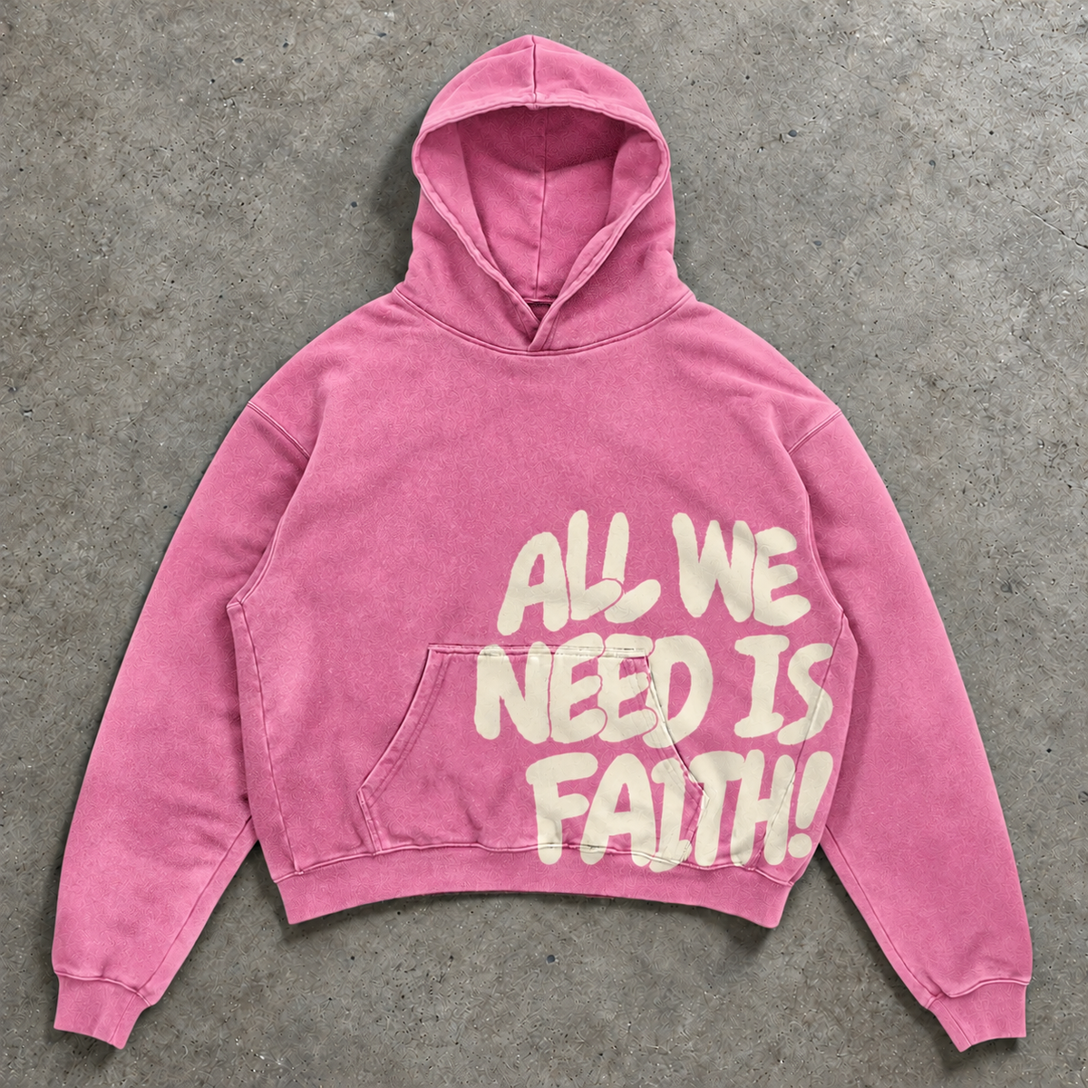 All we need is faith hoodie - Pink PRE-ORDER