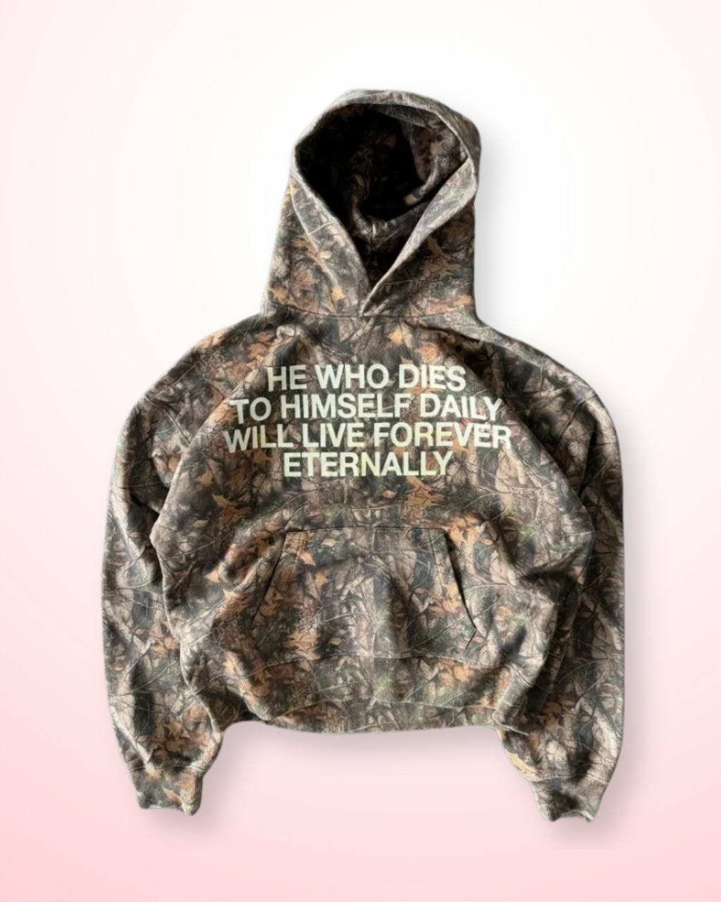 Camo Message Hoodie