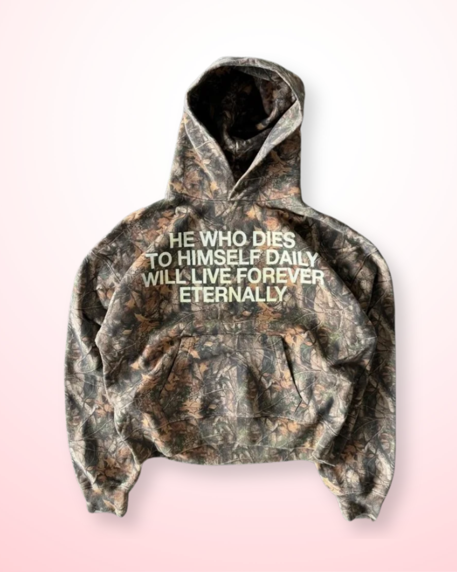 Camo Message Hoodie
