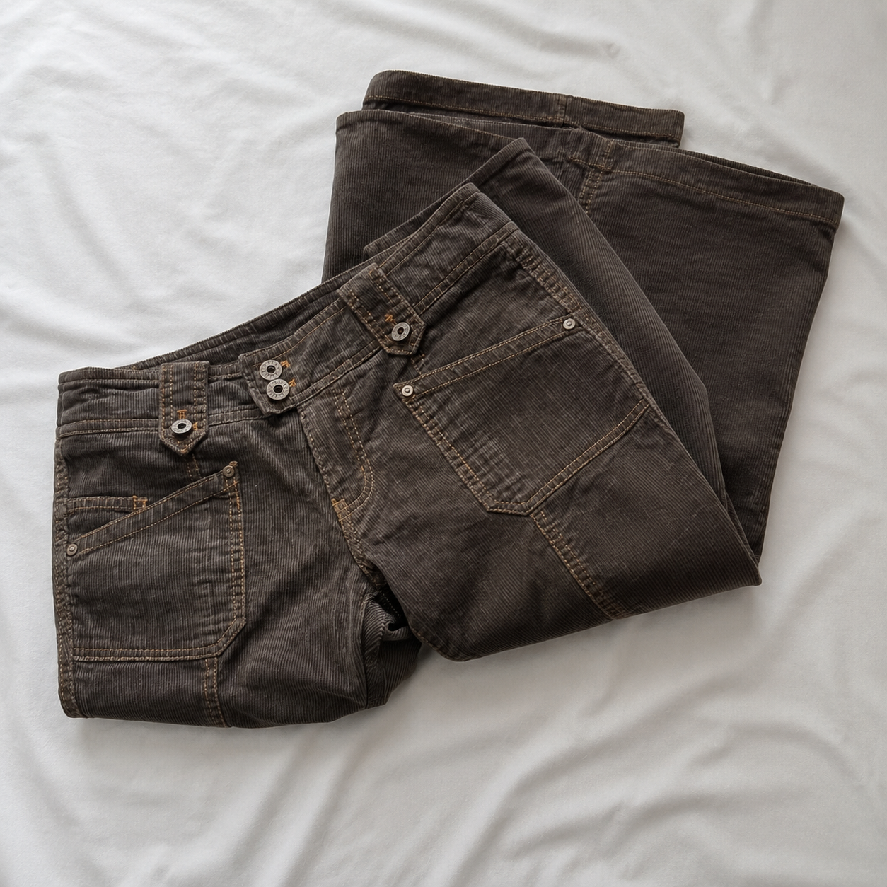 Y2K Brown Flared Jeans