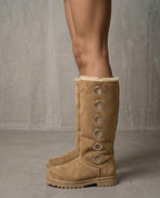 Brown Eyelet Boots