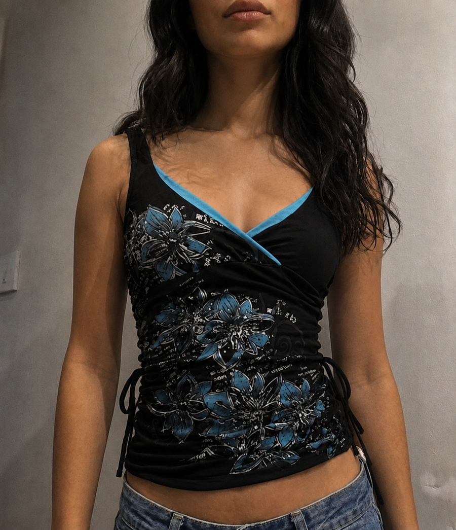 Retro Backless Top – Floral - Planet Missy