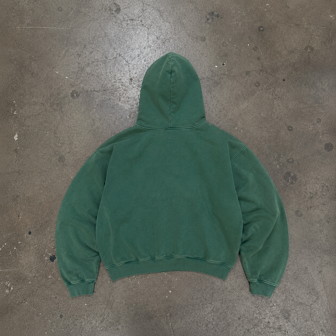 Vintage Washed PM Hoodie – Forest Green