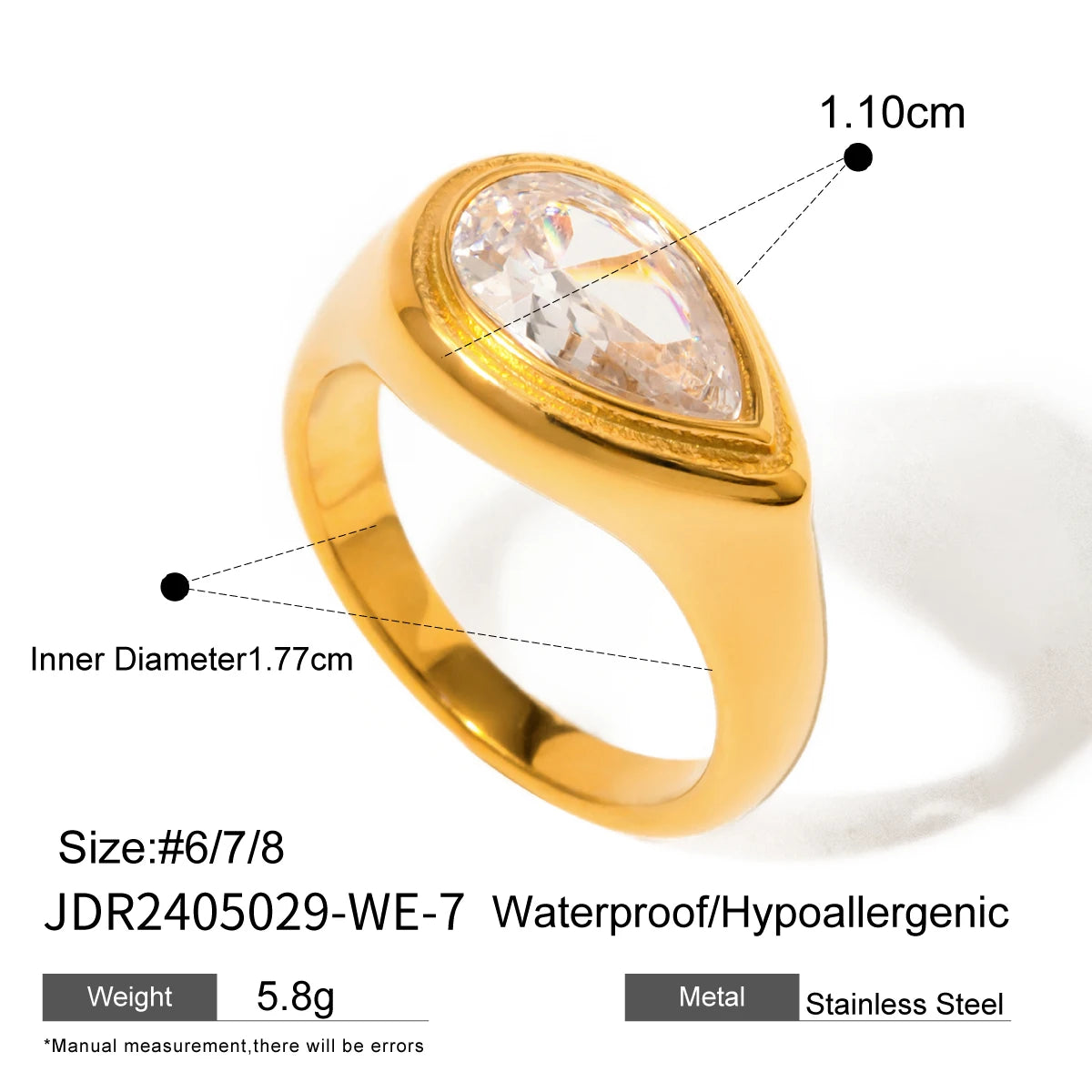 Stud Waterproof Rings
