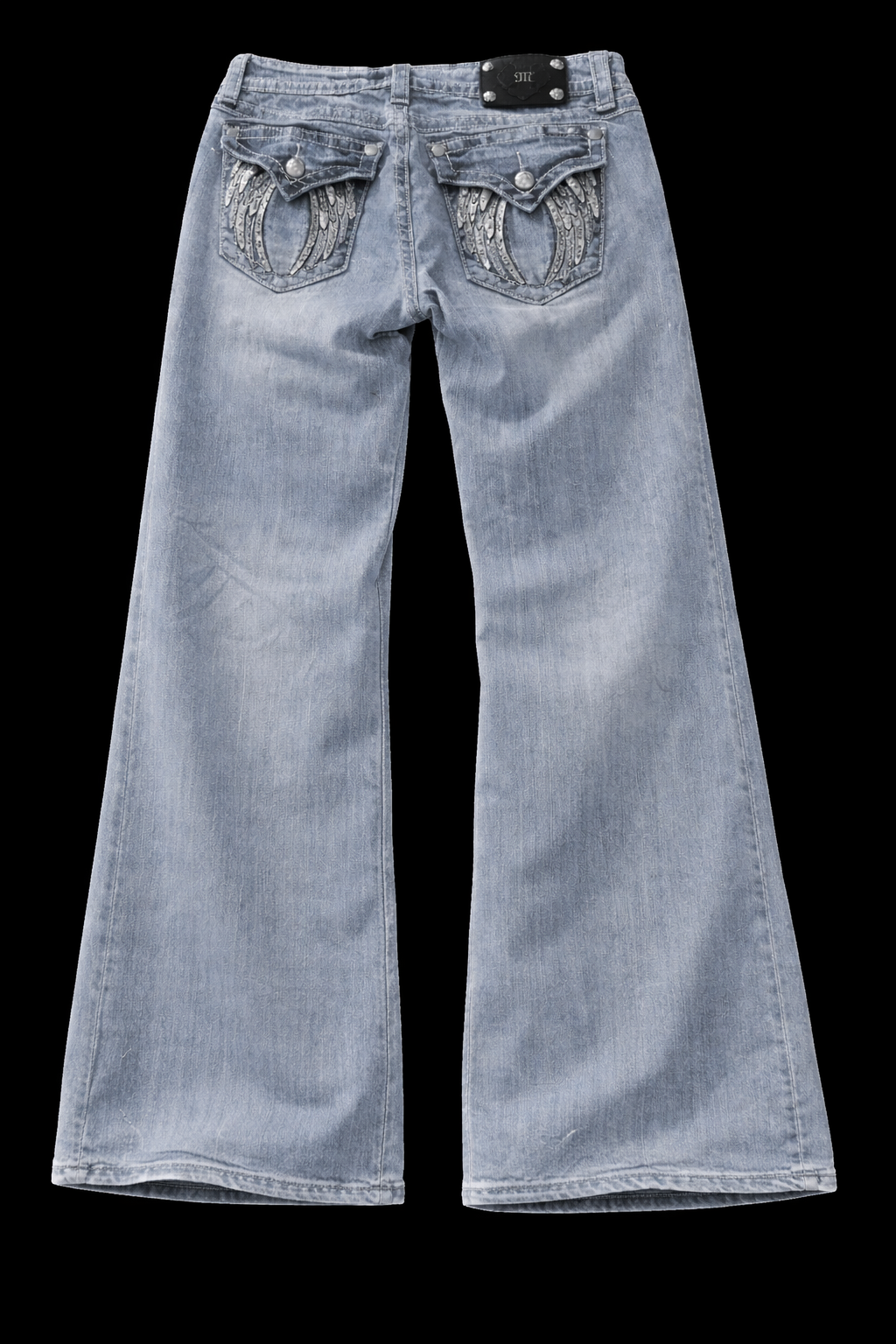 Sequin Wing Jeans - S - Planet Missy