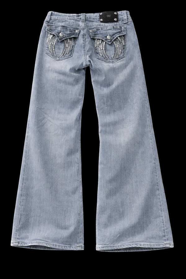 Sequin Wing Jeans - S