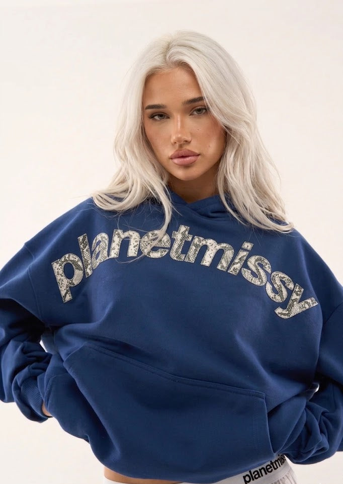 Crocodile Print Hoodie - Planet Missy