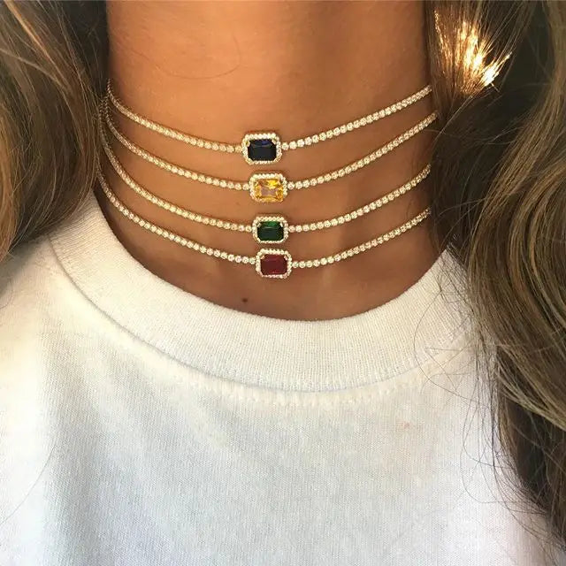 Micro Pave Necklace