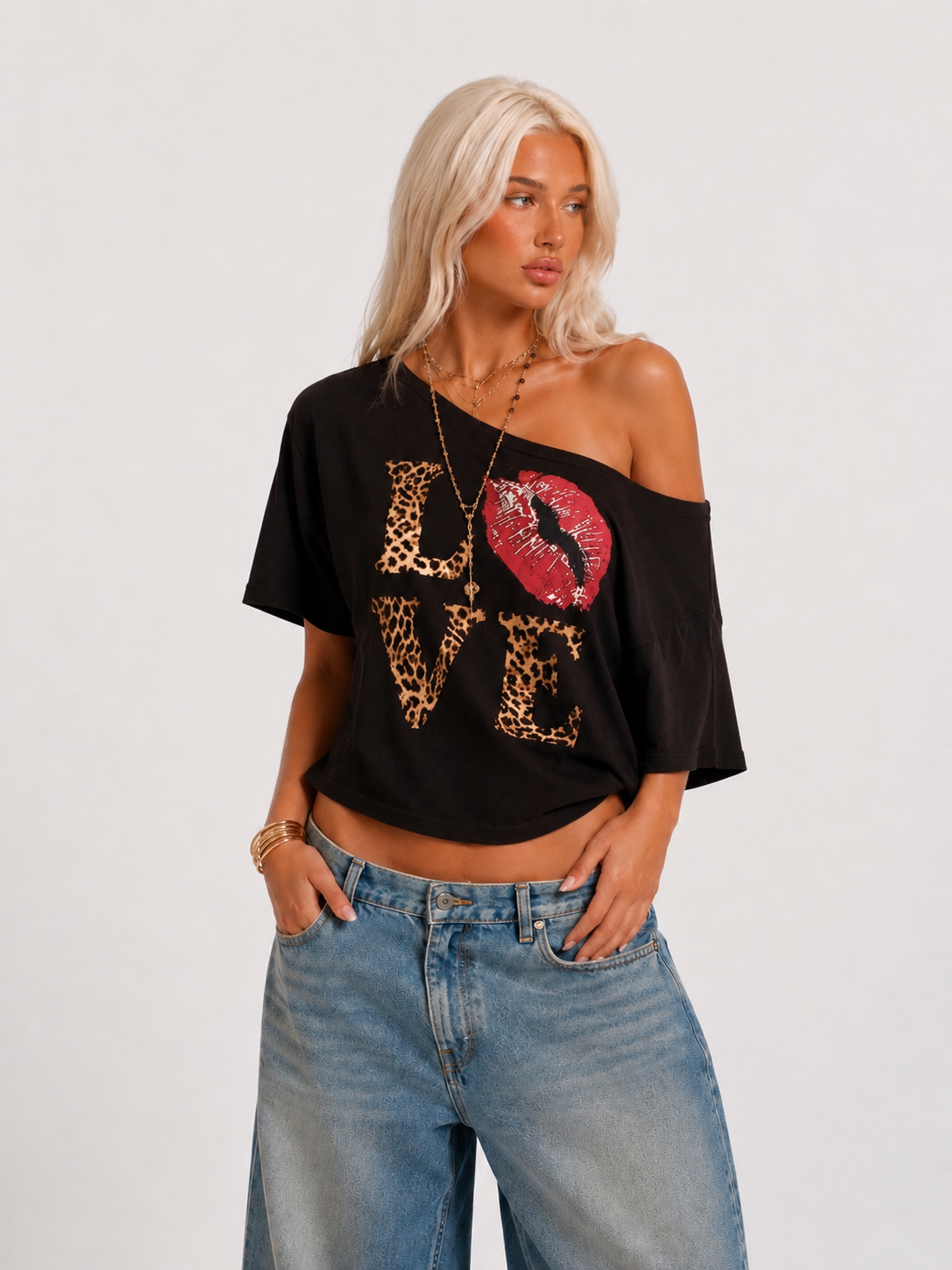 Love Off Shoulder Tee