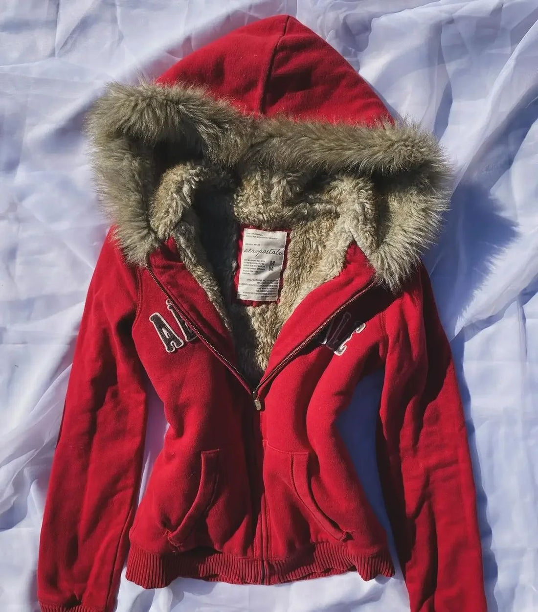Red Fur Hoodie - Planet Missy