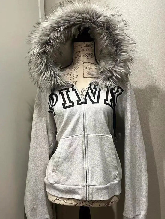 PINK! Fur Hoodie