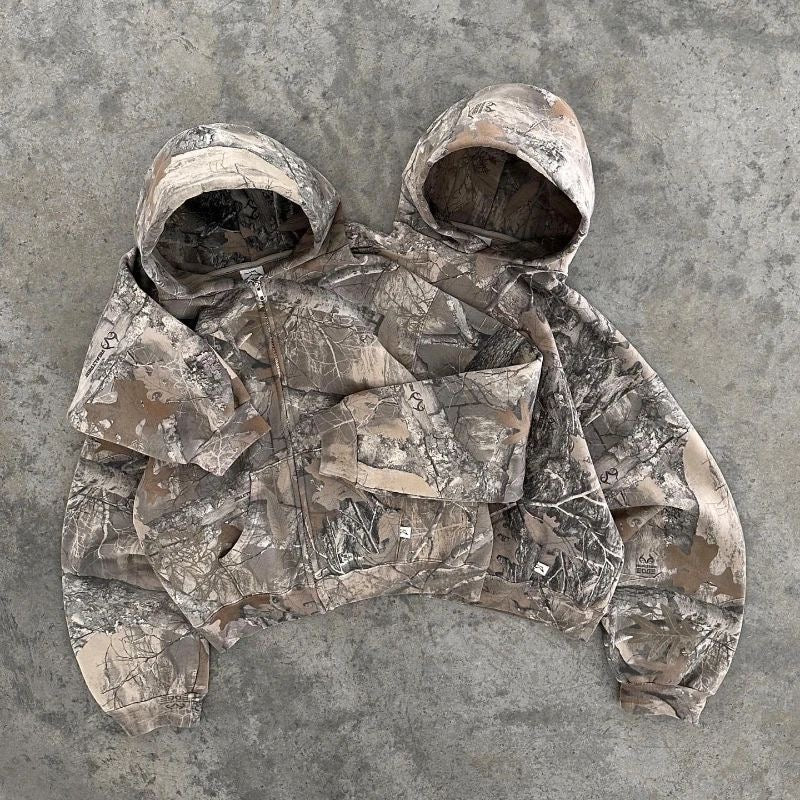 Camo Hoodie - Planet Missy
