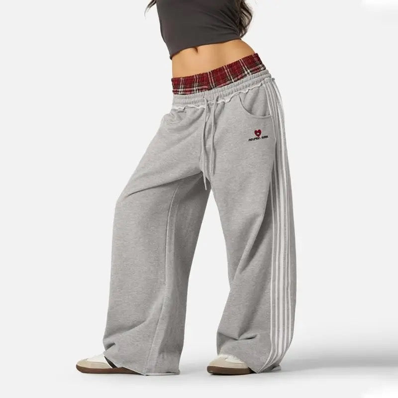 Double Layered Joggers - Planet Missy