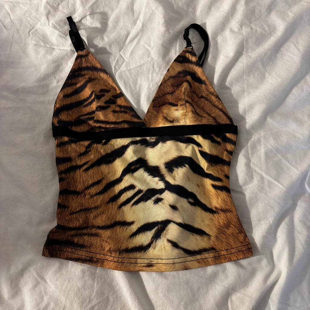 Tiger Print Cami Top