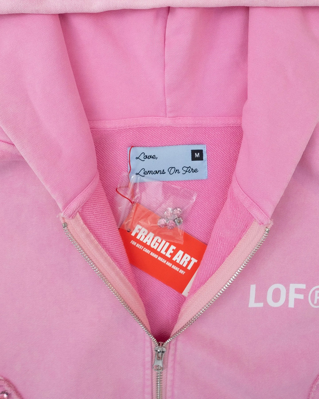 The Pink Flame Zip-Up Hoodie