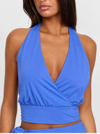 Front Ruched Tie Camisole - Planet Missy
