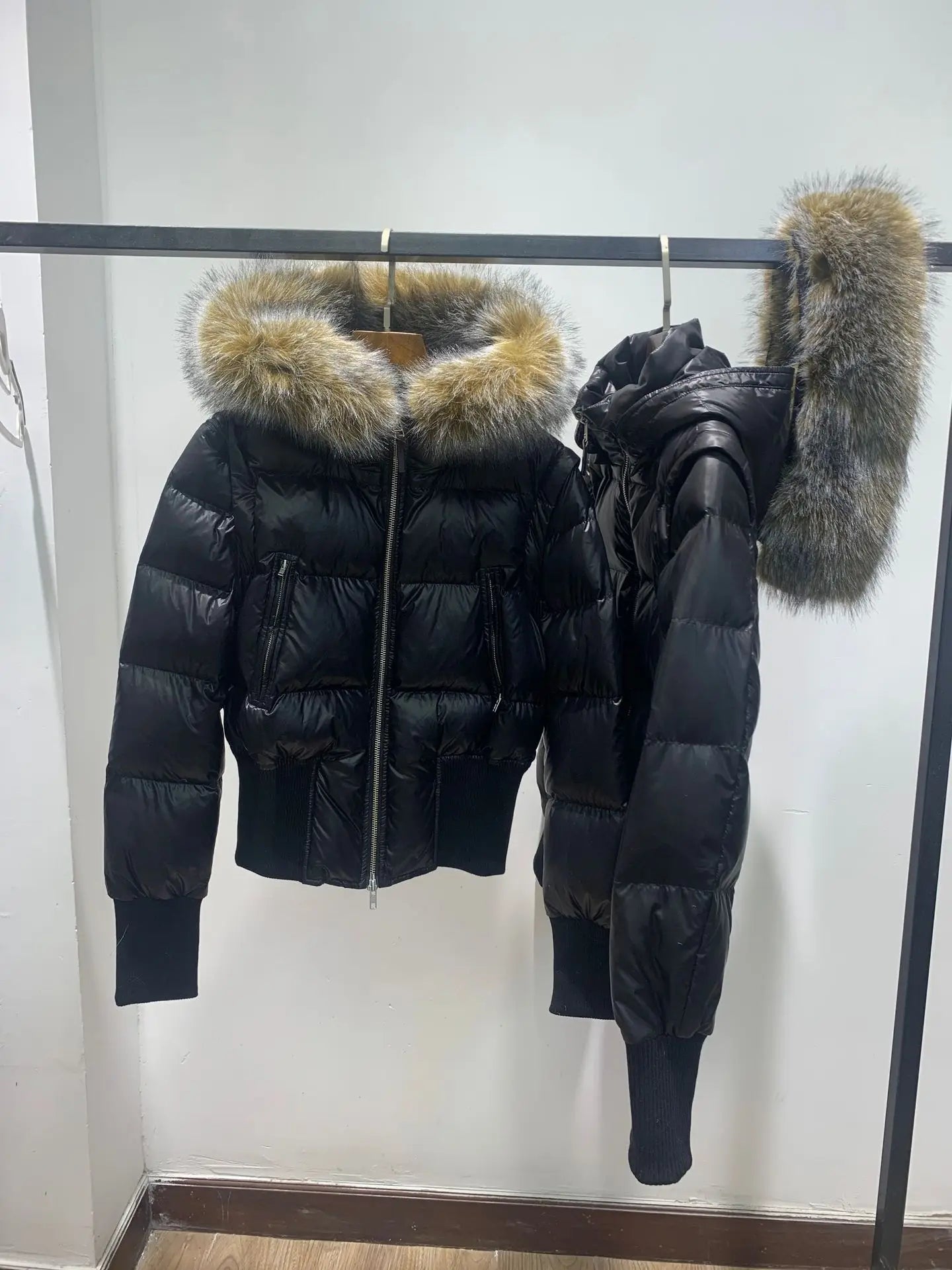 Chaqueta de invierno con parkas desmontables