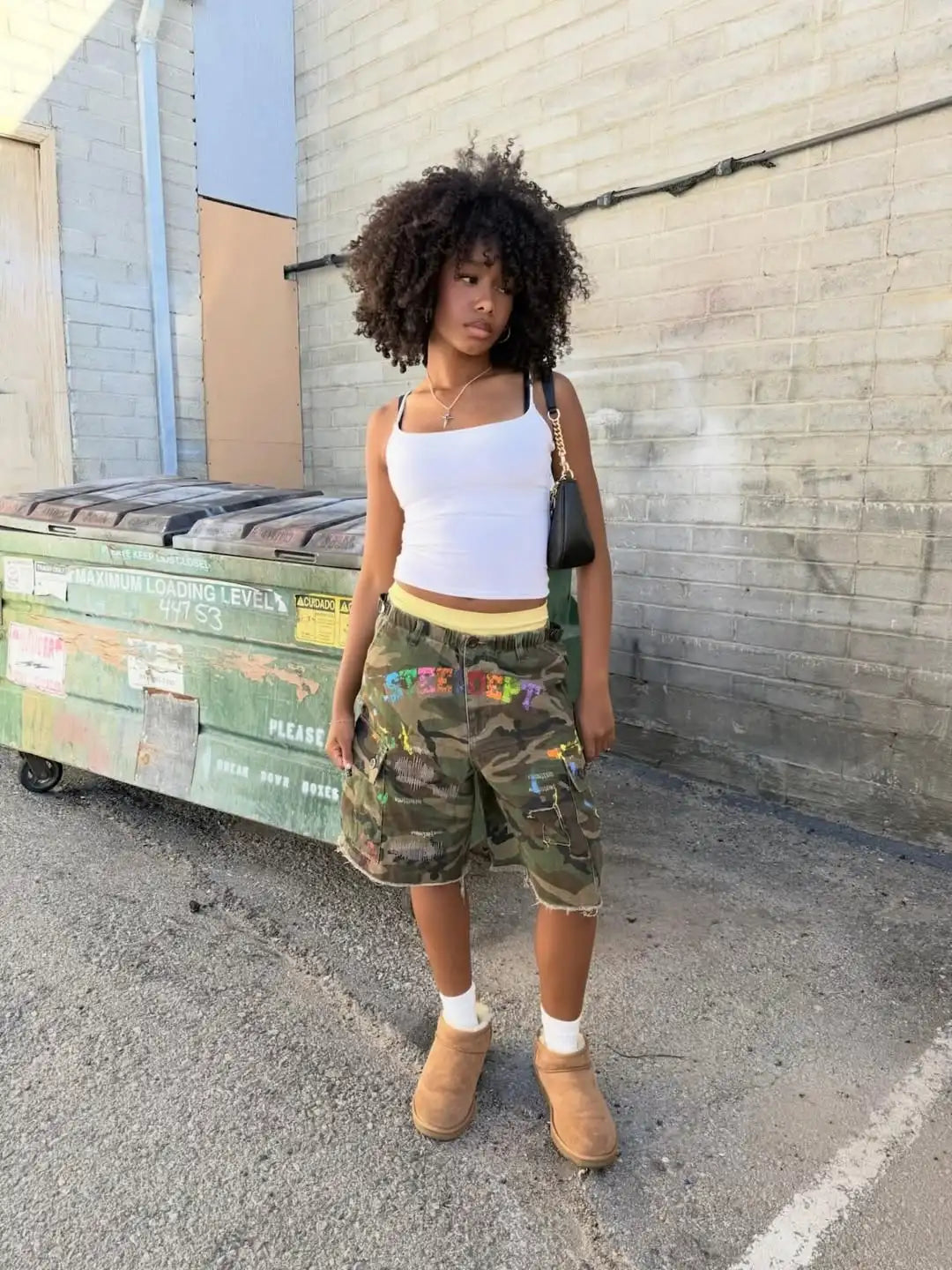 Camo Cargo Shorts - Planet Missy