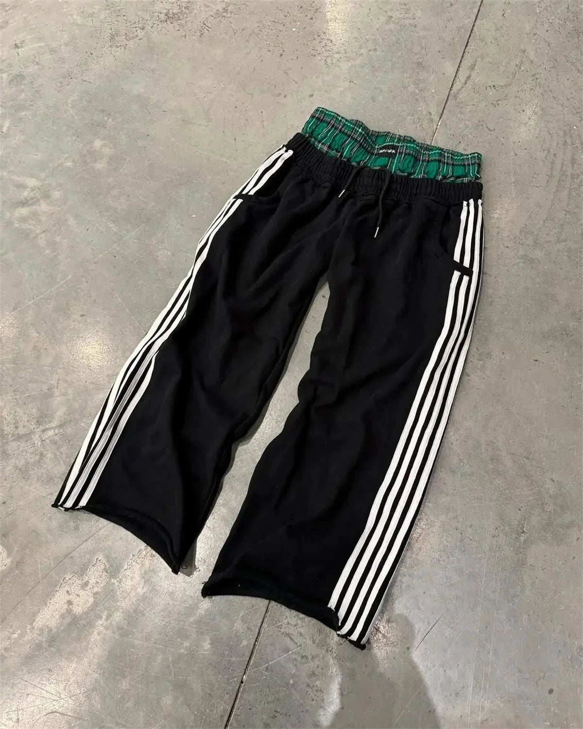 Striped Wide Leg Joggers