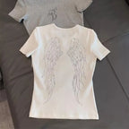 Y2K Angel Wings T Shirt