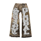 Saints Cheetah Straight Leg Pants