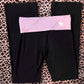 Fold over vintage style yoga sweats