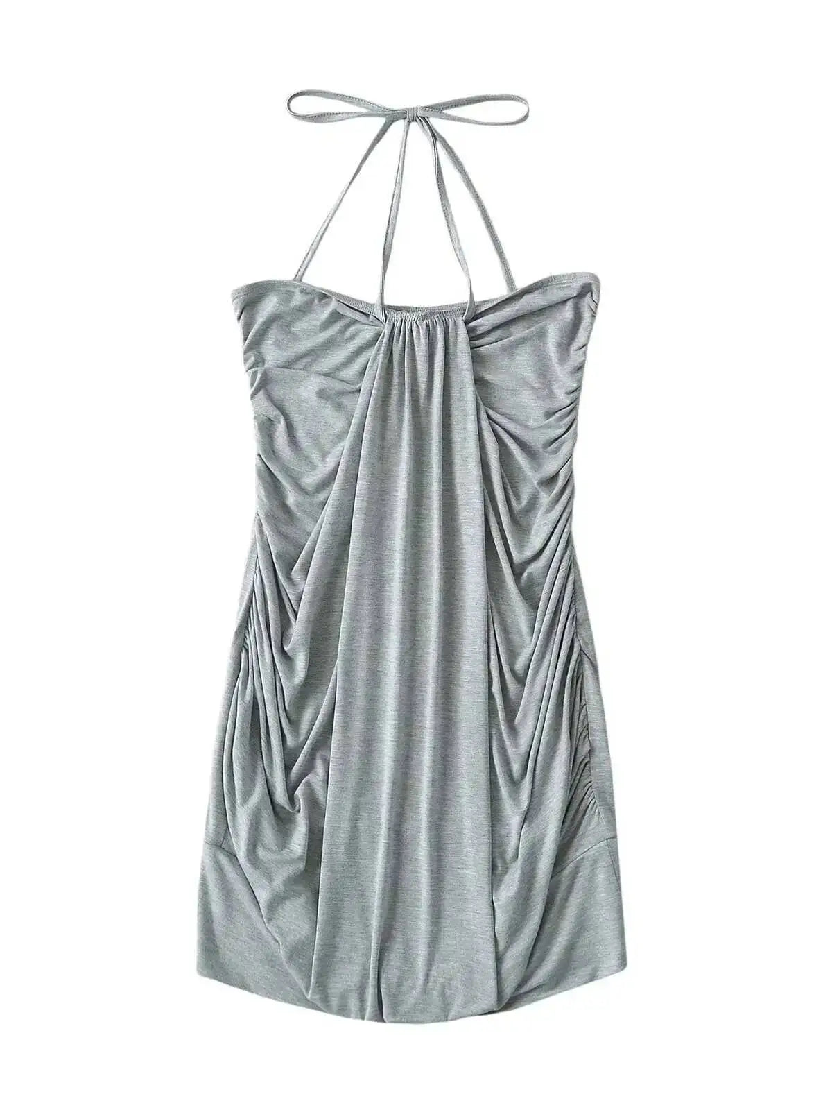 Lace Up Neck Wrap Top/Dress - Planet Missy