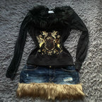 Black 2000's style zip up