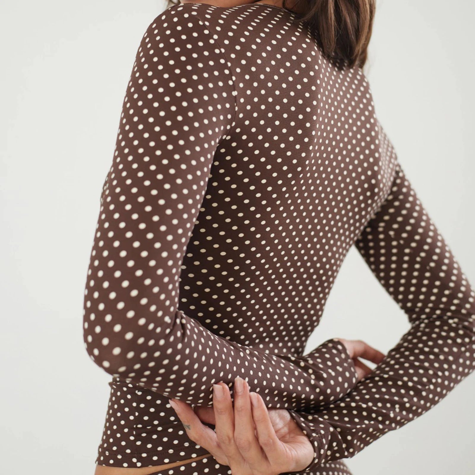 Smocked Polka Dot Top