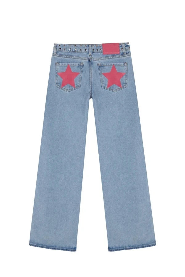 Star Print Jeans