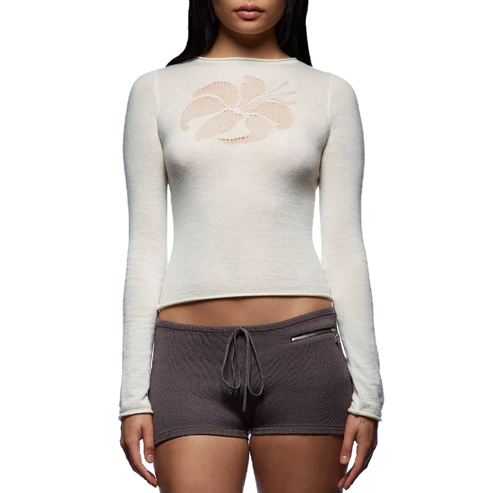 The Burnout Bloom Long Sleeve Top - Planet Missy