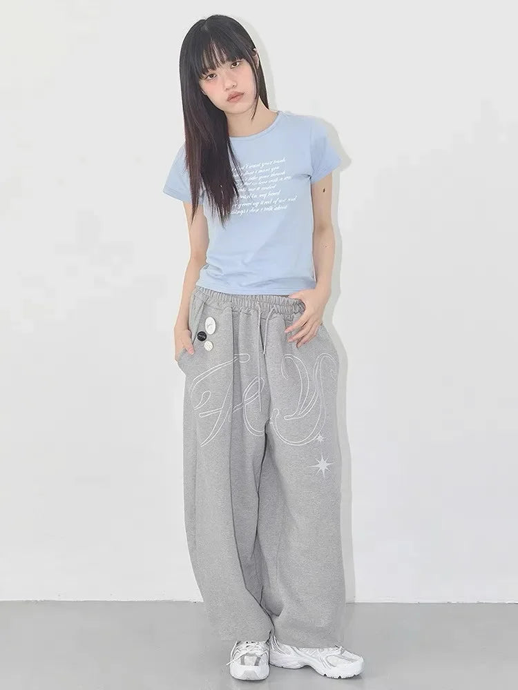 Angel Wings Graphic Breathable Pants - Planet Missy