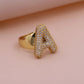 Chunky Letter Rings