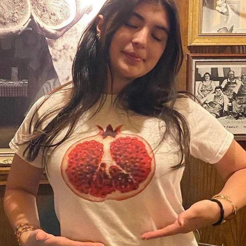 Cute Fruit Print Baby Tees