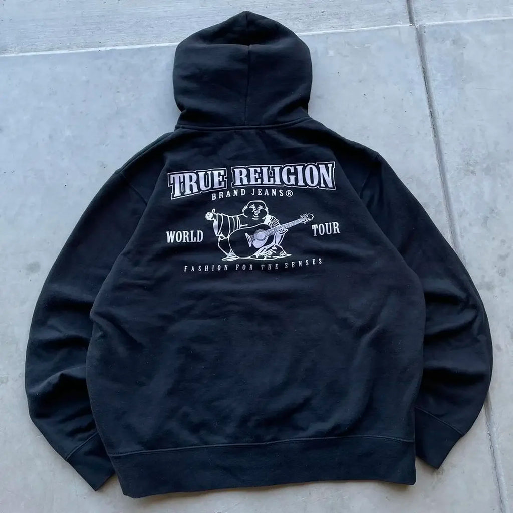 TR Black Zip Up Hoodie