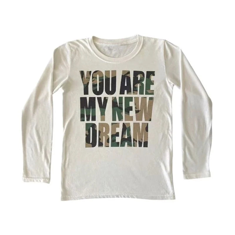'You Are My New Dream' Camouflage T-shirt - Planet Missy
