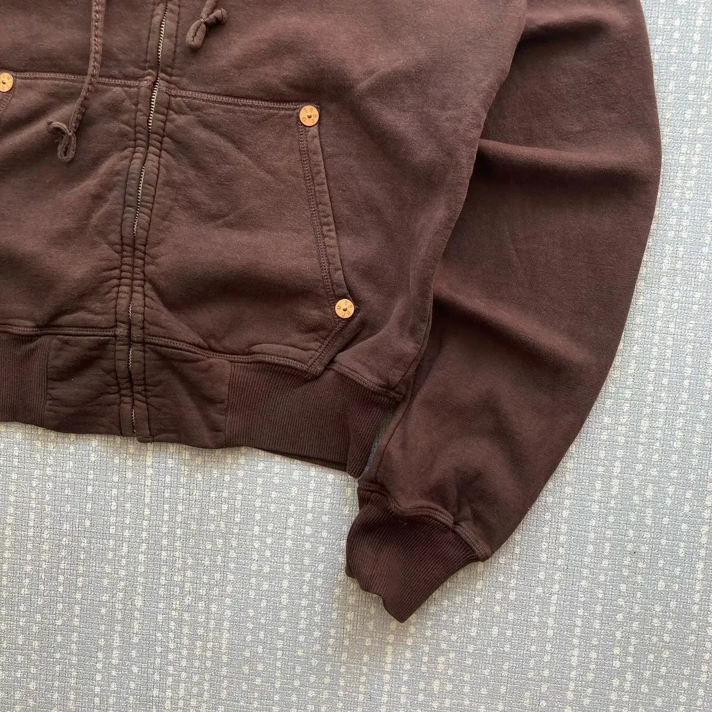 Brown Zip Up Hoodie