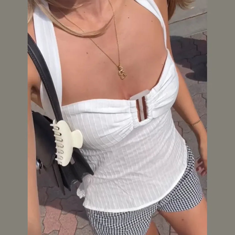 Pink Pleated Top